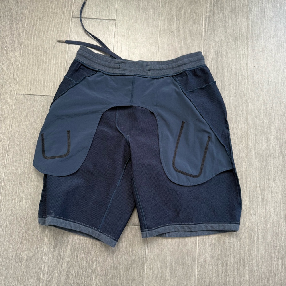 Lululemon City Sweat Short *9.5" - Heathered True Navy Size M Gym Lounge Casual - Picture 12 of 14